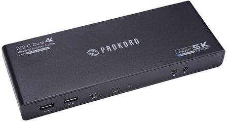 Prokord Workplace Charging Dockingsstation 5K USB-C Poortreplicator